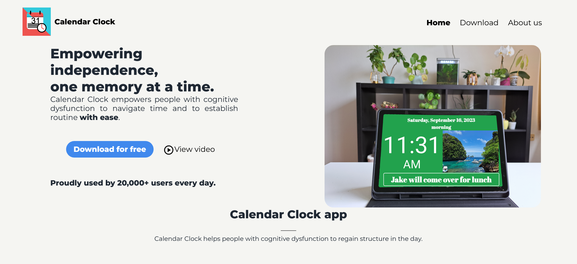 Calendar Clock